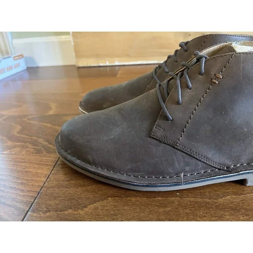 Nunn Bush Leather Ankle Boot Brown Lace Up Shoes NEW‎ 11.5 M Corporate